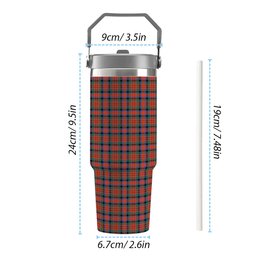 ScotsTee Shop Scottish MacDuff Ancient Tartan Flip Straw Tumbler 20oz 30oz