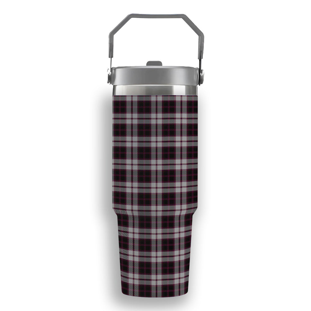 ScotsTee Shop Scottish MacPherson of Pitmain Tartan Flip Straw Tumbler 20oz 30oz