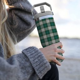 ScotsTee Shop Scottish Kelso Modern Clan Tartan Flip Straw Tumbler 20oz 30oz
