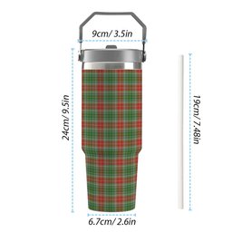 ScotsTee Shop Scottish Muirhead Ancient Tartan Flip Straw Tumbler 20oz 30oz