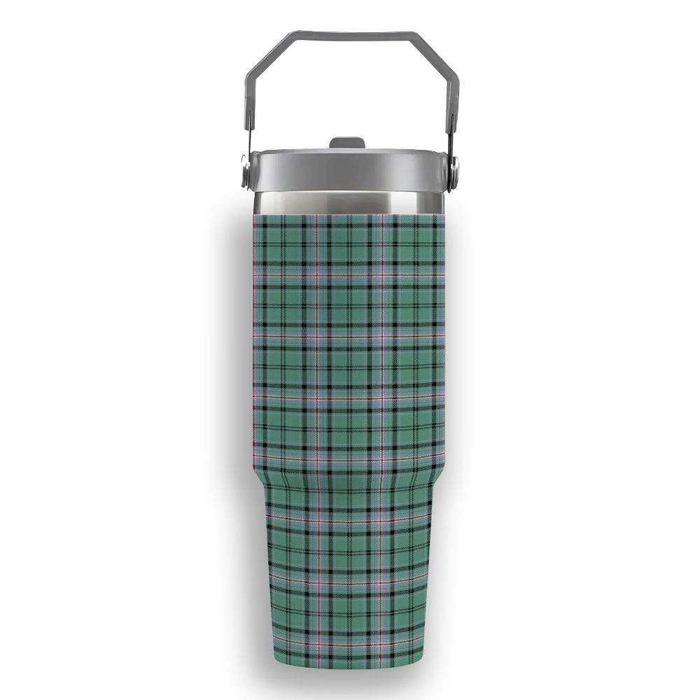 ScotsTee Shop Scottish Kelly of Sleat Hunting Ancient Tartan Flip Straw Tumbler 20oz 30oz