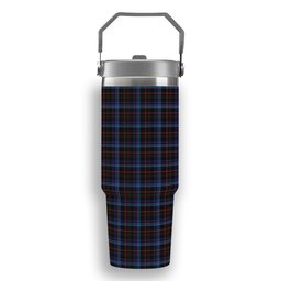ScotsTee Shop Scottish Kennedy Irish Tartan Flip Straw Tumbler 20oz 30oz