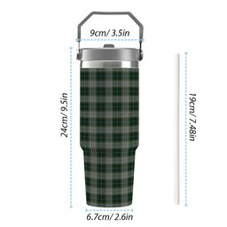 ScotsTee Shop Scottish Kelso Tartan Flip Straw Tumbler 20oz 30oz
