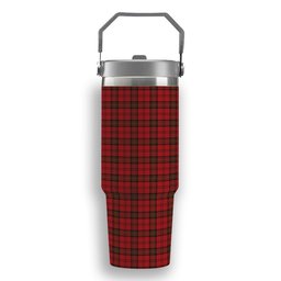 ScotsTee Shop Scottish MacQuarrie 6 Tartan Flip Straw Tumbler 20oz 30oz