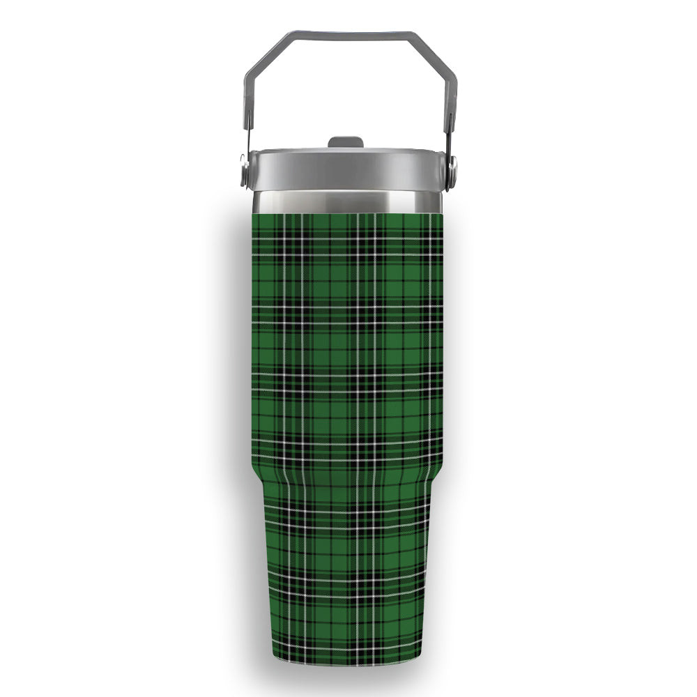 ScotsTee Shop Scottish MacLean of Duart Hunting Ancient Tartan Flip Straw Tumbler 20oz 30oz