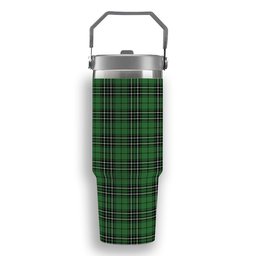 ScotsTee Shop Scottish MacLean of Duart Hunting Ancient Tartan Flip Straw Tumbler 20oz 30oz