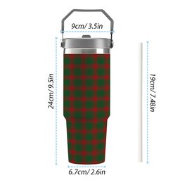 ScotsTee Shop Scottish Middleton Tartan Flip Straw Tumbler 20oz 30oz