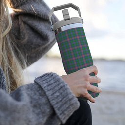 ScotsTee Shop Scottish Pitcairn Hunting Ancient Tartan Flip Straw Tumbler 20oz 30oz
