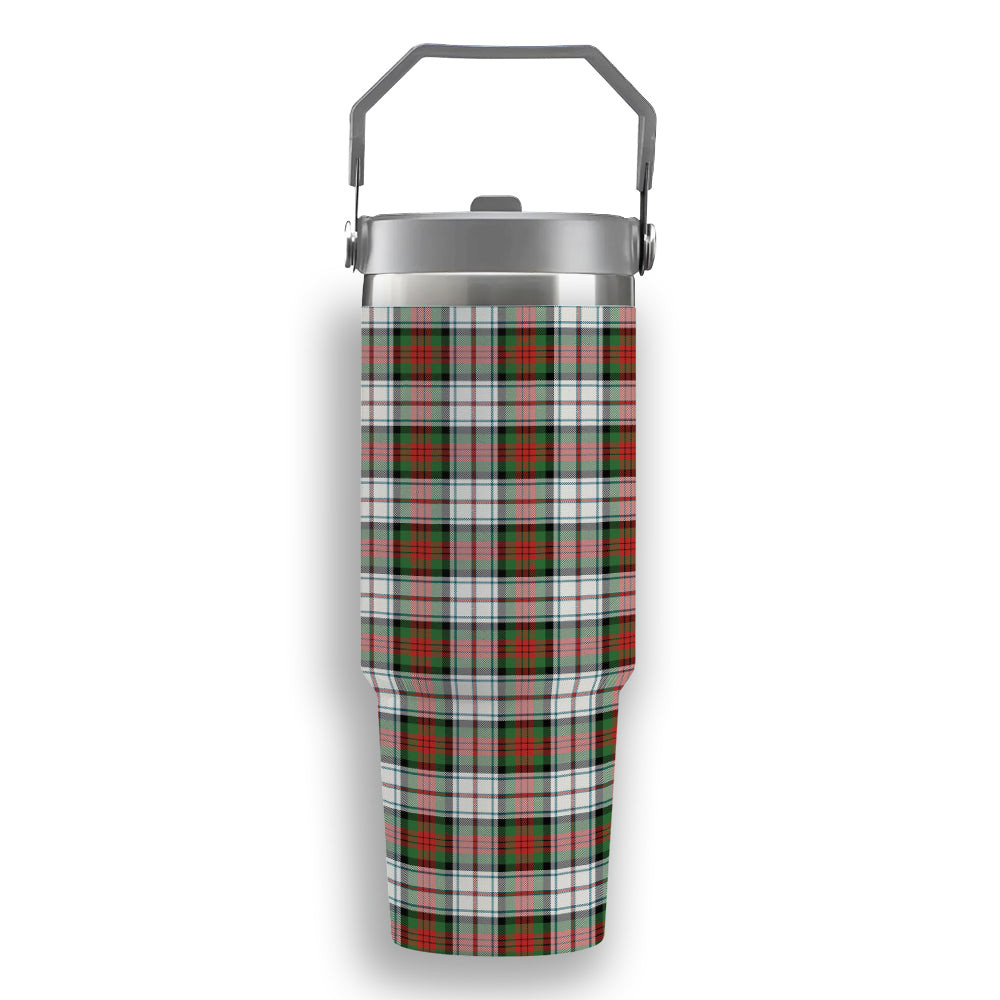 ScotsTee Shop Scottish McDuff Dress Ancient Tartan Flip Straw Tumbler 20oz 30oz