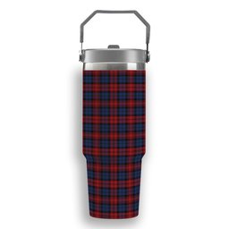 ScotsTee Shop Scottish MacLachlan 2 Tartan Flip Straw Tumbler 20oz 30oz