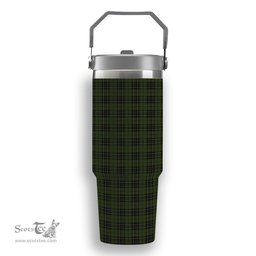 ScotsTee Shop Scottish McLean Hunting Tartan Flip Straw Tumbler 20oz 30oz