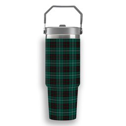 ScotsTee Shop Scottish MacAuley of Lewis Modern Tartan Flip Straw Tumbler 20oz 30oz