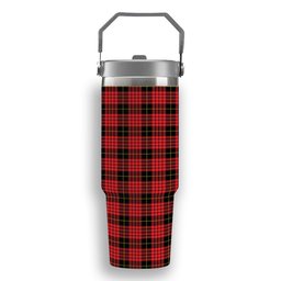 ScotsTee Shop Scottish MacQueen Modern Tartan Flip Straw Tumbler 20oz 30oz