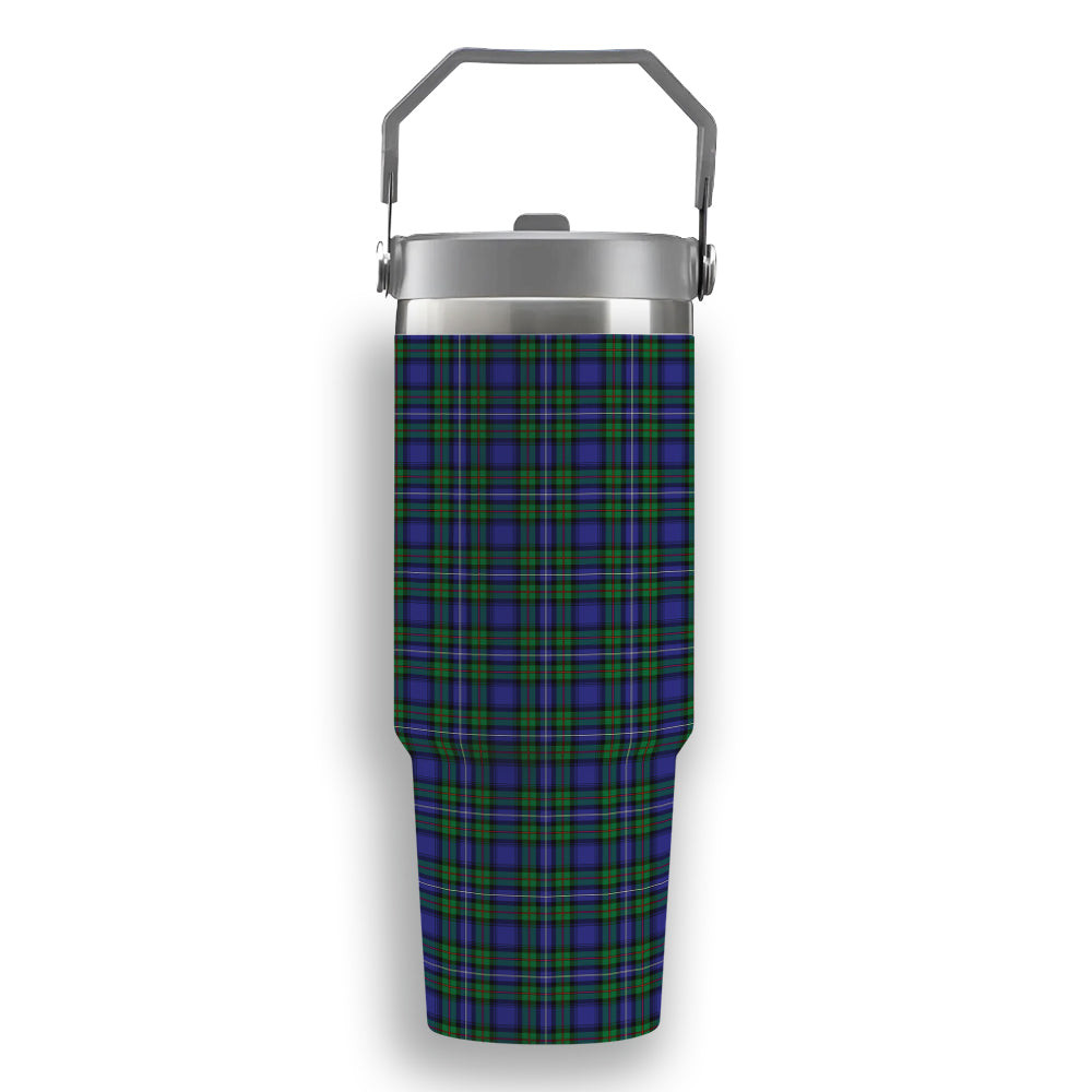 ScotsTee Shop Scottish Robertson Hunting Modern Tartan Flip Straw Tumbler 20oz 30oz