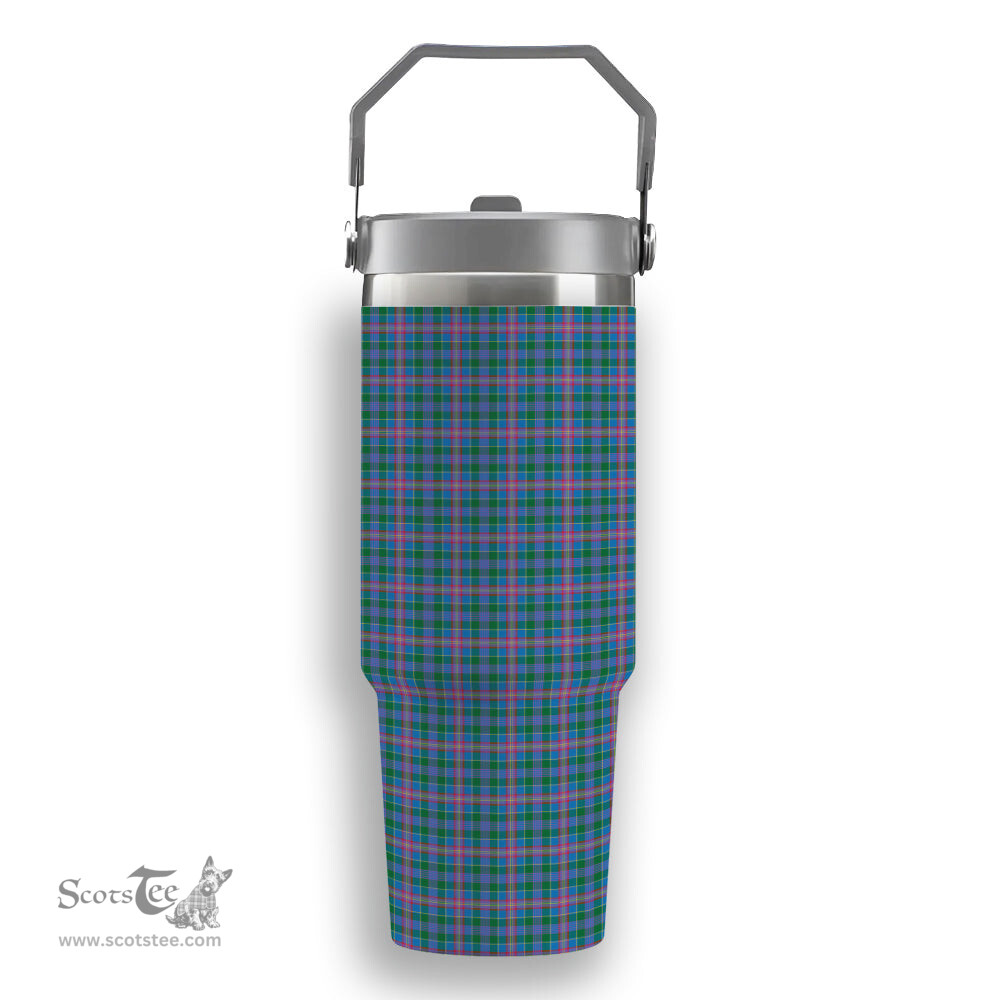 ScotsTee Shop Scottish Ralston Tartan Flip Straw Tumbler 20oz 30oz