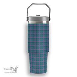 ScotsTee Shop Scottish Ralston Tartan Flip Straw Tumbler 20oz 30oz