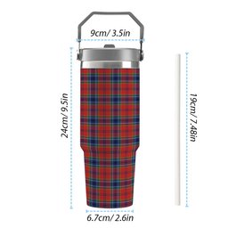 ScotsTee Shop Scottish MacCreary Modern Tartan Flip Straw Tumbler 20oz 30oz