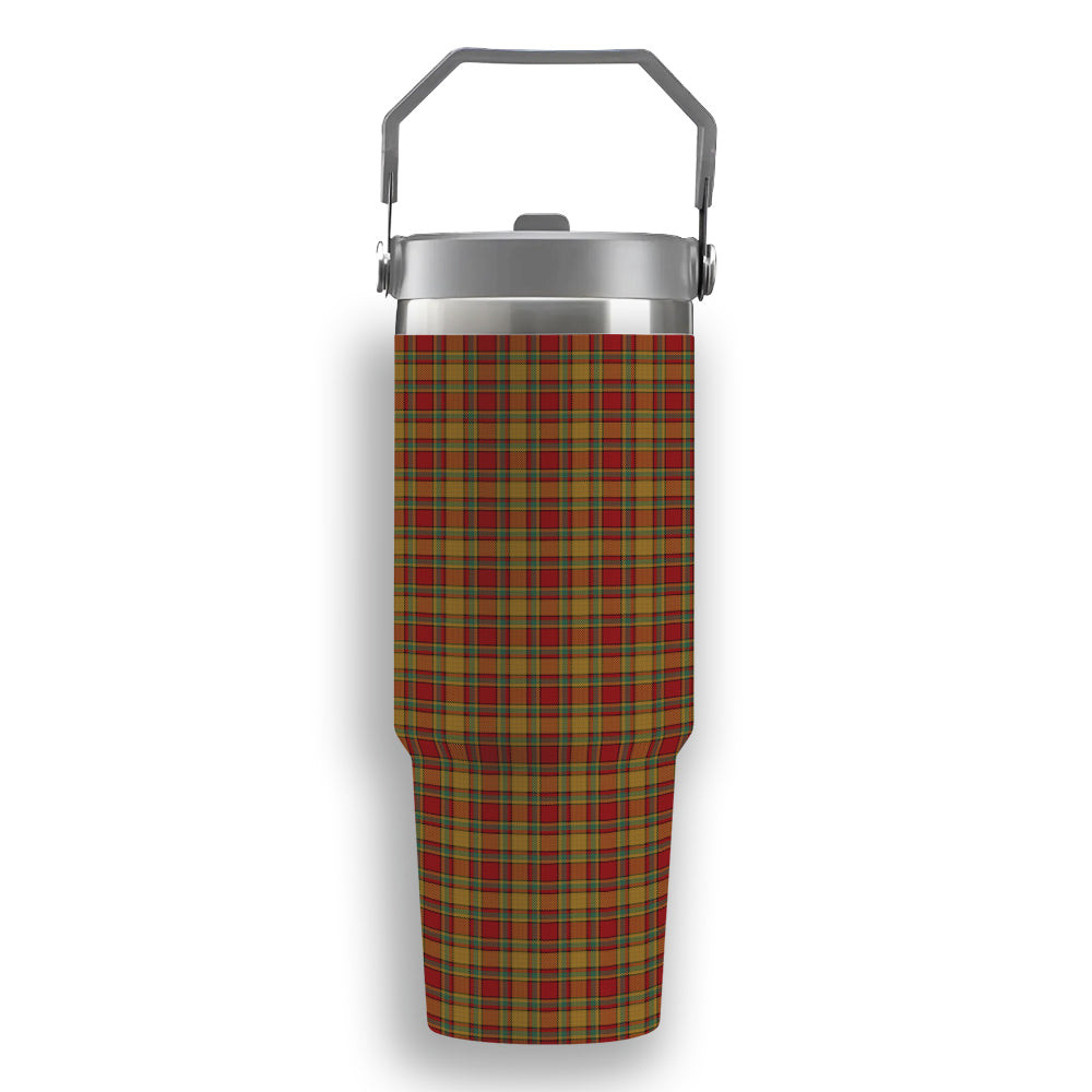 ScotsTee Shop Scottish Scrimgeour of Glassary Tartan Flip Straw Tumbler 20oz 30oz