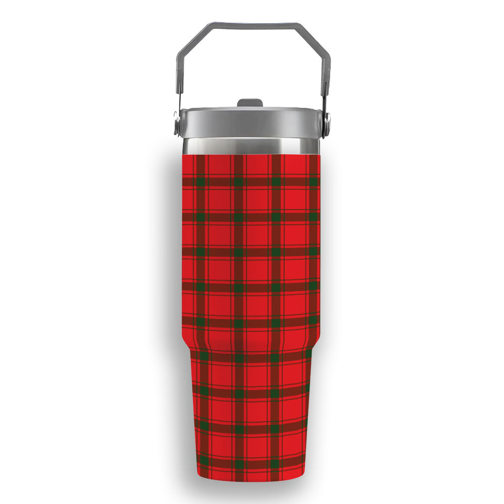 ScotsTee Shop Scottish MacDonald of Sleat SC Tartan Flip Straw Tumbler 20oz 30oz