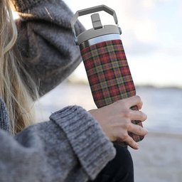 ScotsTee Shop Scottish Lasting Tartan Flip Straw Tumbler 20oz 30oz
