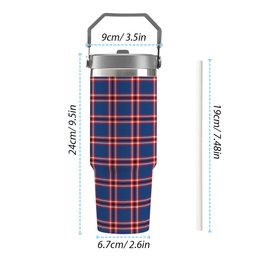 ScotsTee Shop Scottish Laing of Archiestown Modern Tartan Flip Straw Tumbler 20oz 30oz