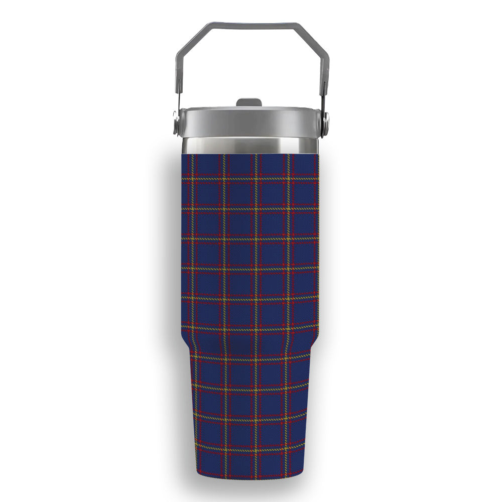 ScotsTee Shop Scottish MacLaine of Lochbuie Tartan Flip Straw Tumbler 20oz 30oz