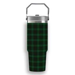 ScotsTee Shop Scottish MacKillen Hunting Tartan Flip Straw Tumbler 20oz 30oz