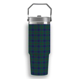 ScotsTee Shop Scottish Lawrie Tartan Flip Straw Tumbler 20oz 30oz