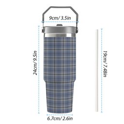 ScotsTee Shop Scottish Tweedie Tartan Flip Straw Tumbler 20oz 30oz