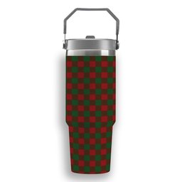 ScotsTee Shop Scottish Moncreiffe Tartan Flip Straw Tumbler 20oz 30oz