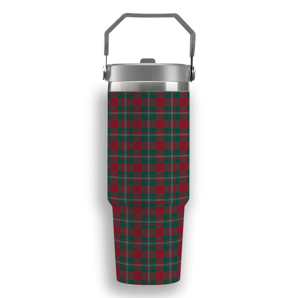 ScotsTee Shop Scottish Strange Modern Tartan Flip Straw Tumbler 20oz 30oz