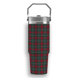 ScotsTee Shop Scottish Strange Modern Tartan Flip Straw Tumbler 20oz 30oz