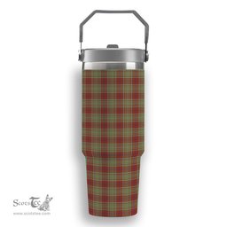 ScotsTee Shop Scottish MacGillivray Hunting Ancient Tartan Flip Straw Tumbler 20oz 30oz