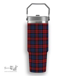 ScotsTee Shop Scottish McLachlan Modern Tartan Flip Straw Tumbler 20oz 30oz