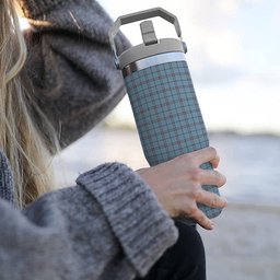ScotsTee Shop Scottish MacDonald from Rawtenstall Tartan Flip Straw Tumbler 20oz 30oz
