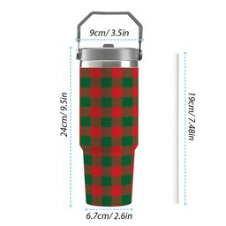 ScotsTee Shop Scottish Moncrieff Modern Tartan Flip Straw Tumbler 20oz 30oz