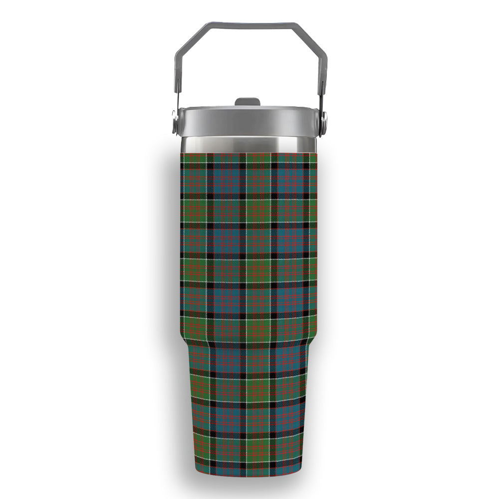 ScotsTee Shop Scottish McDonald of Clan Ranald Ancient Tartan Flip Straw Tumbler 20oz 30oz