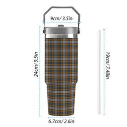 ScotsTee Shop Scottish Gordon dress 5 Tartan Flip Straw Tumbler 20oz 30oz