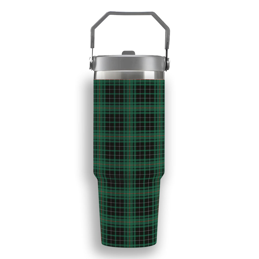 ScotsTee Shop Scottish MacAuley Hunting Ancient Tartan Flip Straw Tumbler 20oz 30oz