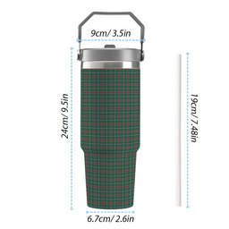 ScotsTee Shop Scottish Spens Fragment Modern Clan Tartan Flip Straw Tumbler 20oz 30oz