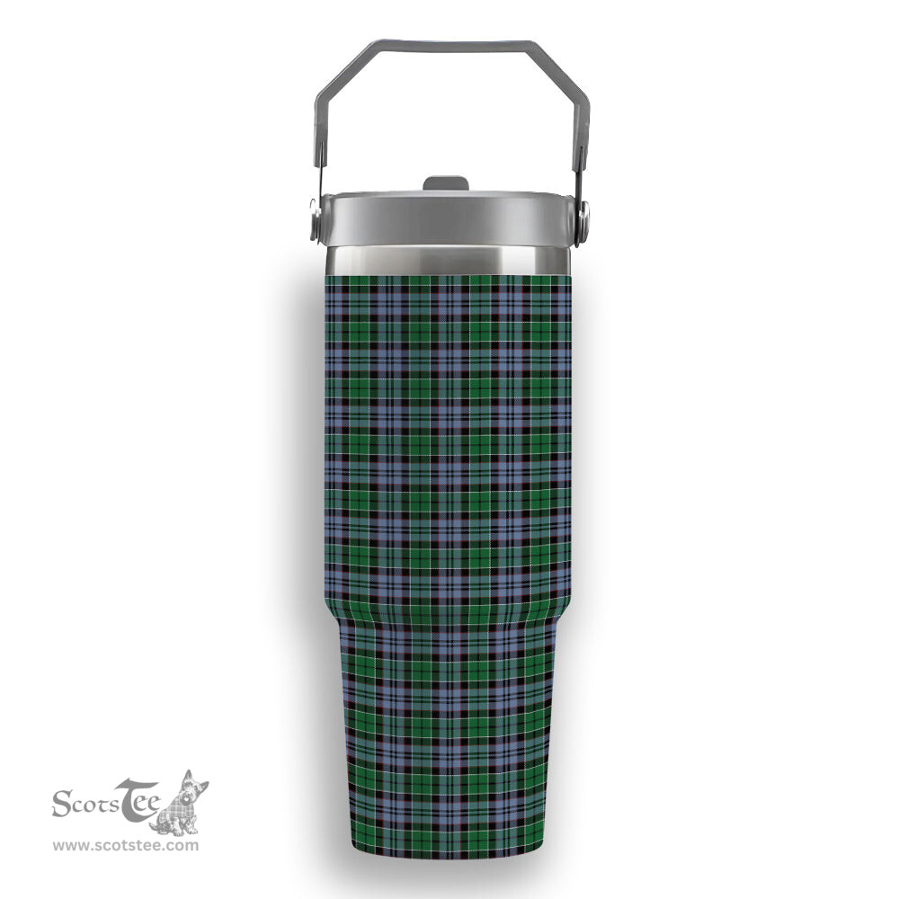 ScotsTee Shop Scottish MacIsaac Ancient Tartan Flip Straw Tumbler 20oz 30oz