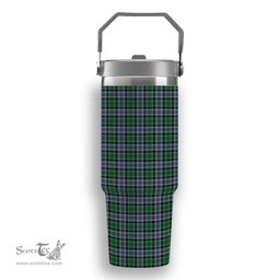 ScotsTee Shop Scottish MacIsaac Ancient Tartan Flip Straw Tumbler 20oz 30oz