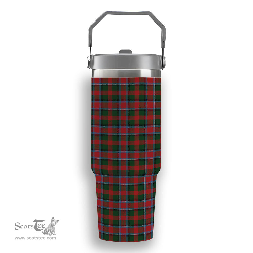 ScotsTee Shop Scottish Thompson Mackinlay Tartan Flip Straw Tumbler 20oz 30oz