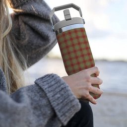 ScotsTee Shop Scottish McGillivray Hunting Ancient Tartan Flip Straw Tumbler 20oz 30oz