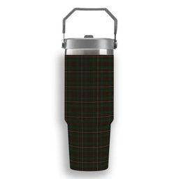 ScotsTee Shop Scottish MacKinnon Hunting 3 Tartan Flip Straw Tumbler 20oz 30oz