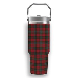 ScotsTee Shop Scottish McLean Tartan Flip Straw Tumbler 20oz 30oz