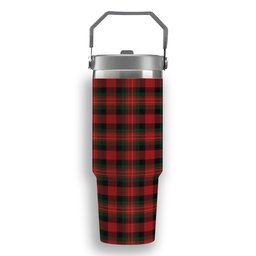 ScotsTee Shop Scottish Sturrock Tartan Flip Straw Tumbler 20oz 30oz