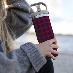ScotsTee Shop Scottish Lynch Variant Tartan Flip Straw Tumbler 20oz 30oz