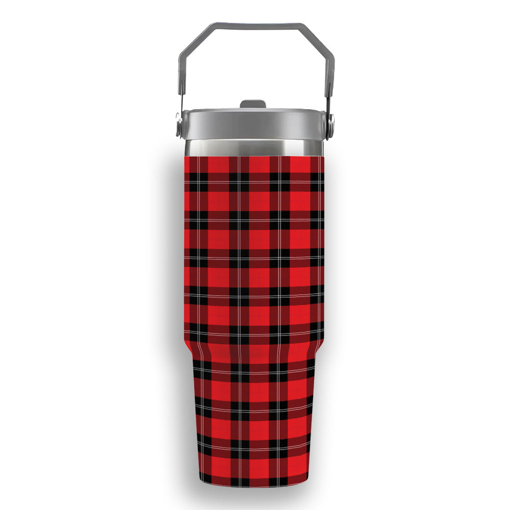 ScotsTee Shop Scottish Ramsay Modern Tartan Flip Straw Tumbler 20oz 30oz