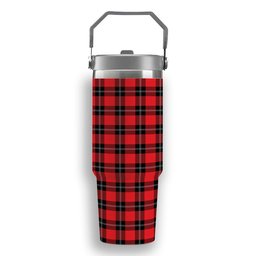 ScotsTee Shop Scottish Ramsay Modern Tartan Flip Straw Tumbler 20oz 30oz